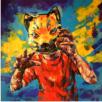 KOPF V / 003 - Acryl auf Leinwand - 72 x 72 cm